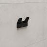 Крючок двойной LEMARK SMOOTH LINE для полотенец, чёрный 9712005
