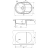 Мойка кухонная LEMARK LACHA 760 антрацит 9910055