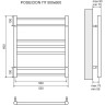 Полотенцесушитель электрический LEMARK POSEIDON LM42607E П7 500x600