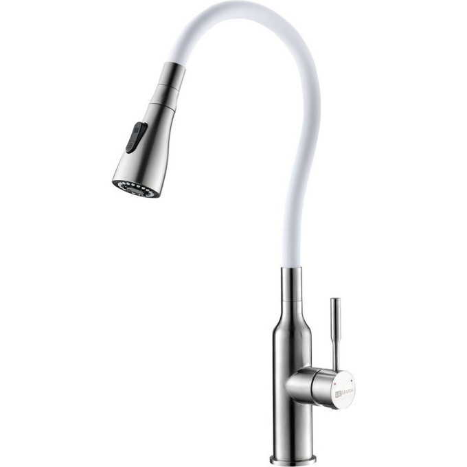 Смеситель LEMARK EXPERT LM5082S-White для кухни с гибким изливом